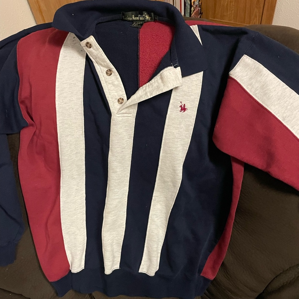 Large long sleeve polo